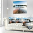 thumbnail image 2 of Designart Grand Prismatic Spring at Sunset - Seashore Throw Pillow - 16x16, 2 of 4