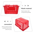 thumbnail image 3 of WRITWAA 1 Pce Panier de Courses Pratique Rouge avec Finition Soignée pour Rangement et Utilisation en Centre Commercial, 3 of 7