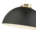 thumbnail image 5 of 20991-VB/MB Millennium Lighting Artistan - 1 Light Pendant-14.4 Inch Tall and 17.7 Inch Wide-Vintage Brass/Matte Black Finish, 5 of 5