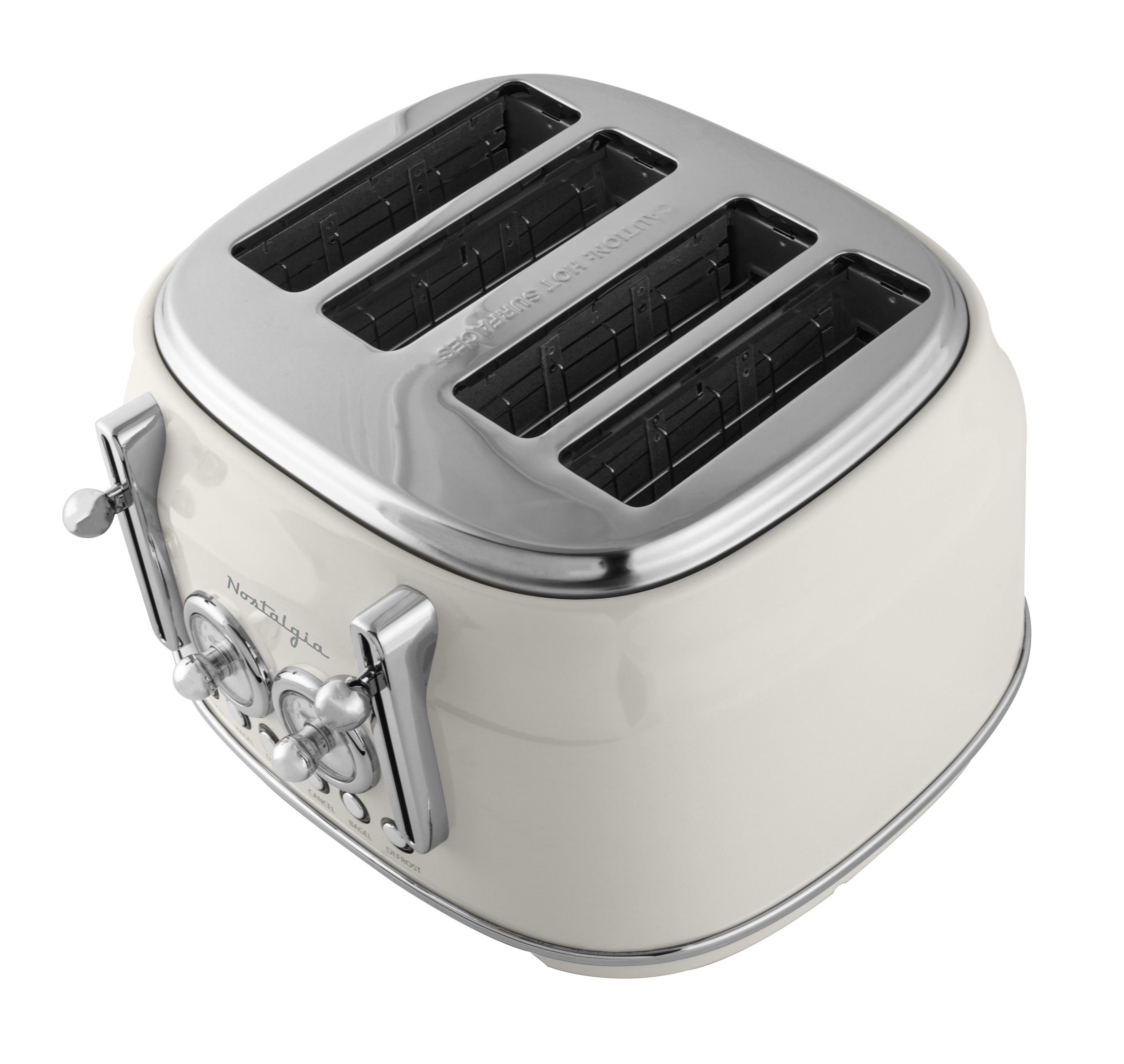 Nostalgia Classic Retro 4-Slice Toaster, Cream
