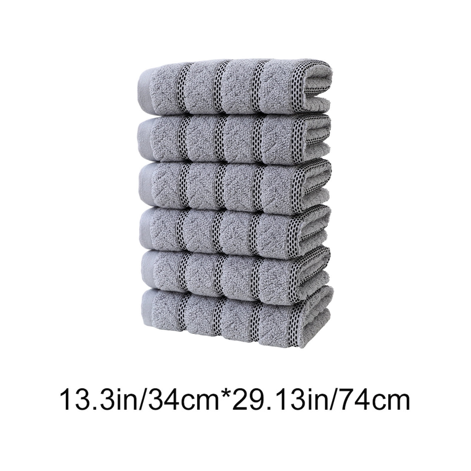 Summer Savings Clearance! Boovnll 6 Pack Hand Towels for Bathroom, 13x29" Super Soft & Absorbent Quick Dry Solid Color Cotton Towels, Thicken Microfiber Hand Towels for Hotel, Pool, Spa, Beach, Towels