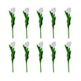 thumbnail image 2 of 10 PCS Artificial Tulip Flowers, 13 Inch Real Touch PU Faux Tulips Stems, Multicolor Spring Bouquet for Easter, Mother's Day, Valentine's Decor, Wedding, Gifts and Home Floral Arrangements, 2 of 5