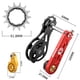 thumbnail image 5 of Espaciador de Cassette de bicicleta de conversión única, piezas de ruedas libres de bicicleta, repuesto de reparación, par de conducción al 14T rojo, 5 of 8