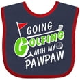 thumbnail image 3 of Inktastic Going Golfing with My Pawpaw- Kids Golf Boys or Girls Baby Bib, 3 of 4