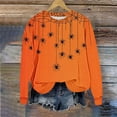 thumbnail image 4 of Heisall Womens Sweatshirts 2025 Fall Winter Halloween Print Loose Round Neck Sweatshirts Fashion Casual Long Sleeve No Hood Tops, 4 of 6