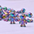 thumbnail image 5 of HOOUN 20pcs Rainbow Robot Pendant Charms Metal Alloy Astronaut Pendants Jewelry Mak, 5 of 5