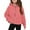 Watermelon Red, variant on QUOTAY Girls Zip Up Hoodies Teen Hooded Sweatshirts Jackets Kids Fall Fashion Outfits Winter Casual Wear for Age 5 to 14 Years Girls Zip Up Hoodie Beige,5-6 Years