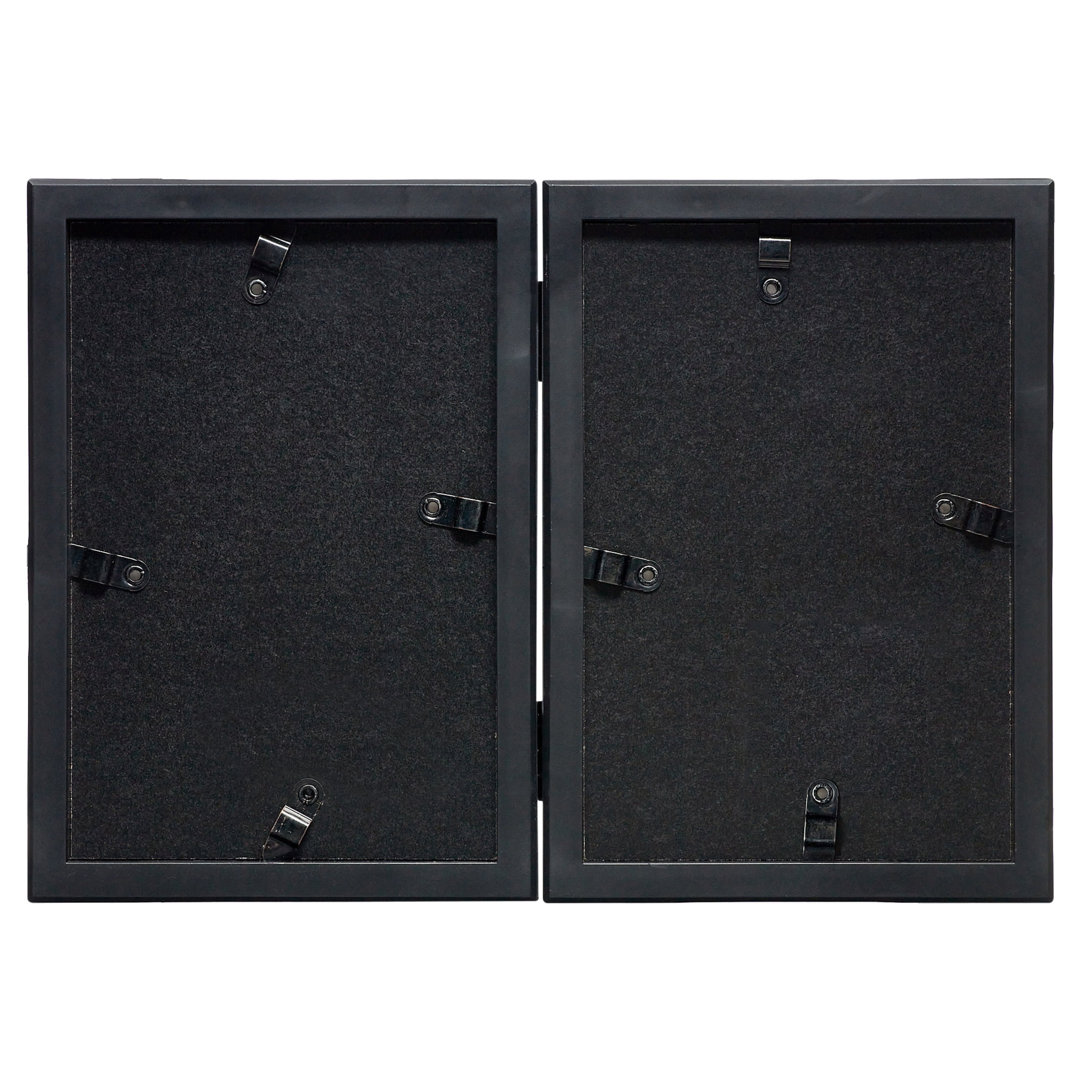 Mainstays – 4x6 Picture Frame – Black 2 Photo Hinge Linear Program Tabletop Photo Frame