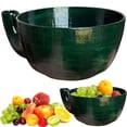 thumbnail image 3 of Automatic Swirling Berry Washer Colander, Portable Fruit Vegetable Rinse Strainer Basket For Kitchen Countertop And Camping Outdoor (Green, 16.8*8.3CM), 3 of 5