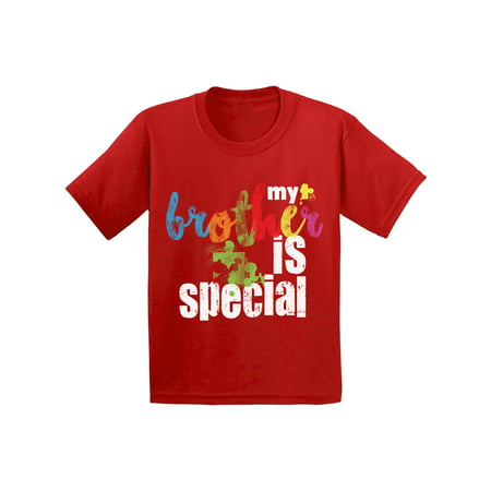 Awkward Styles My Brother Is Special Toddler Tshirt Autism Awareness Shirts Autism Puzzle T Shirt Autism Tshirt for Toddlers Family Autism Awareness Autistic Pride Gifts Autism Support Shirts for