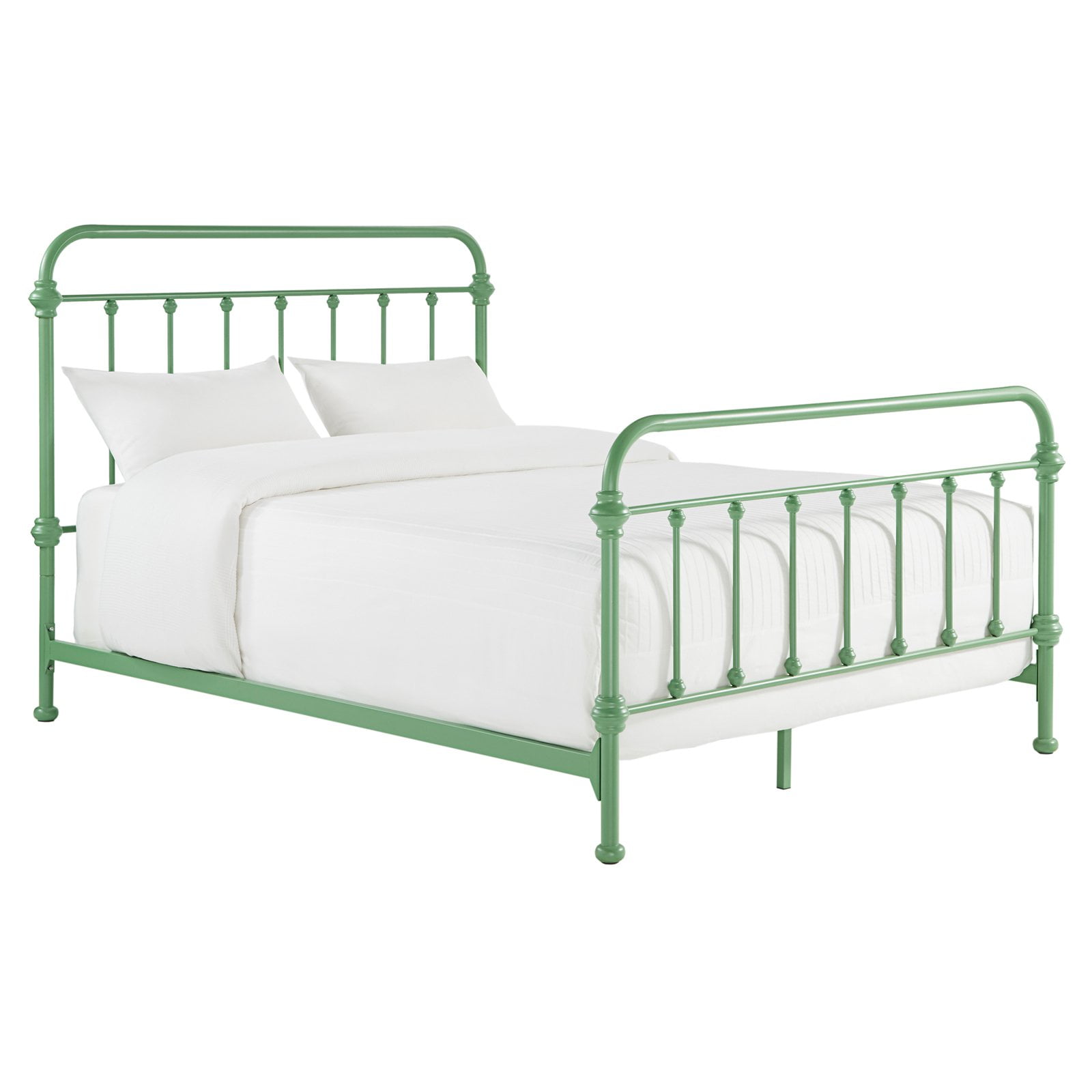 Weston Home Nottingham Metal Queen Bed, Meadow Green
