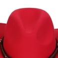 thumbnail image 5 of Baby Toddler Bucket Hat for Infant Boys Girls Kids Breathable Sun Hat with Chin Strap Childrens Woolen Hat With UpturnedCowboy Hat Head Accessory Solid Color Top Hat Wide Brimmed Hat, 5 of 7