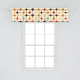 thumbnail image 2 of Ambesonne Abstract Retro Window Valance with Rod Pocket, Geometric Stars, 54" X 18", Beige and Multicolor, 2 of 2