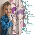 thumbnail image 3 of Blackout Kids Curtains,Pioneer Flower Floral Print Pattern Childrens Insulated Curtains Set Of 2,Bedroom Essentials,Toddler Room Decor 52"x63", 3 of 5