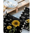 thumbnail image 3 of Outdoor Throw Pillow Cover My SunshineSunflower Bee Waterproof Cushion Covers 2 Pack Vintage Black White Checkered Pillow Cases Home Decoration for Patio Garden Couch Sofa, 3 of 7