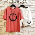 thumbnail image 3 of Ropa de hombre Conjuntos de pantalones cortos blancos Chándal gráfico Ropa deportiva Trajes deportivos Camiseta de jogging Top de nailon para hombre Marcas originales con estilo, 3 of 5