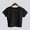Black, variant on QHWAUAKFBN T Shirts For Women Loose Fit Solid Color Tank Short Sleeve Blouse Crop Tshirts Top