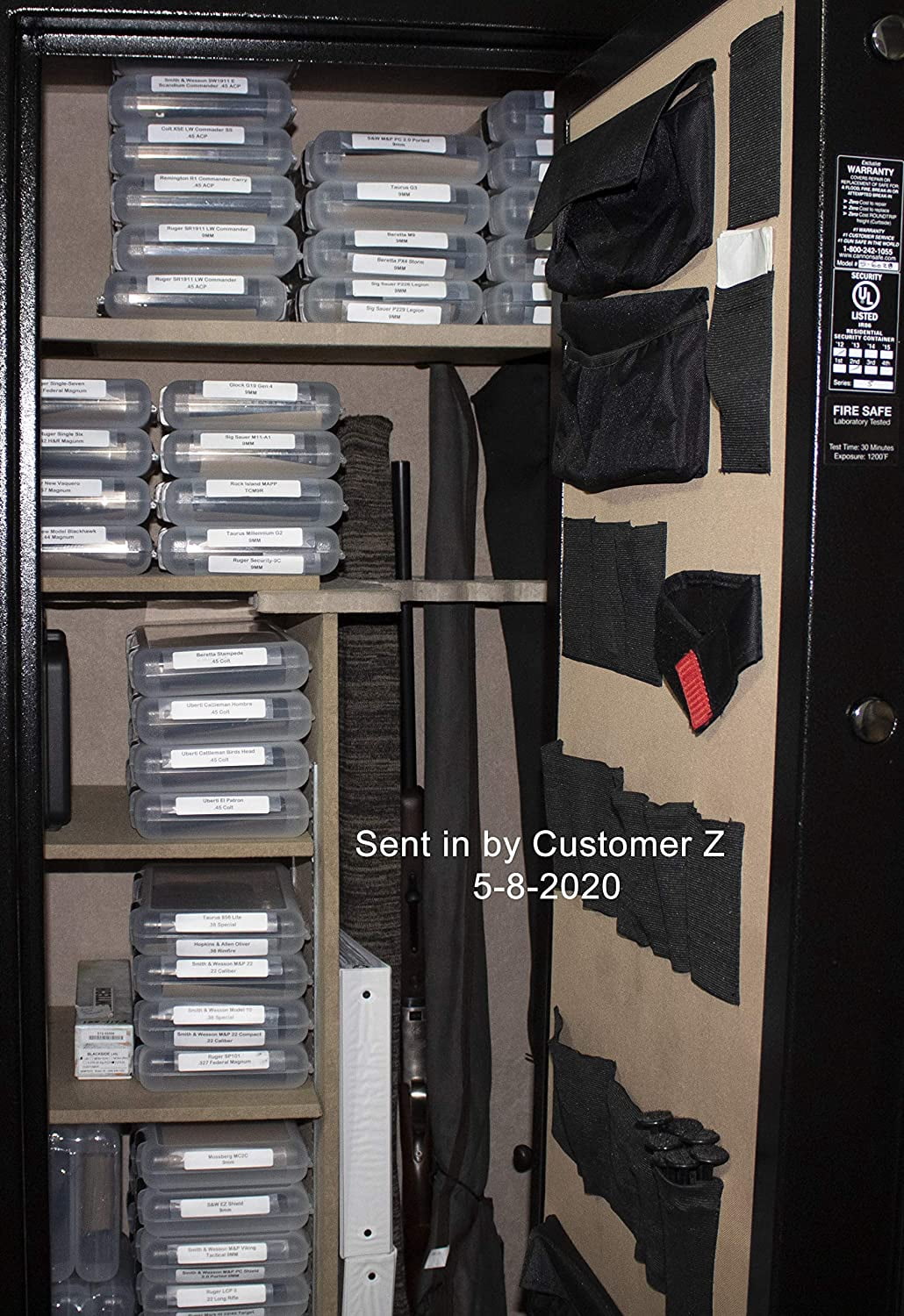 MTM In-Safe Pistol Storage Case 3pk 12" Polymer Clear