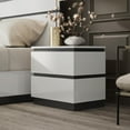 thumbnail image 5 of Furniture of America Misti Contemporary Solid Wood Nightstand with USB in White, 5 of 8