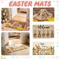 thumbnail image 2 of Non-Slip Easter Doormat 15.75x23.62, Happy Bunny Welcome Mat for Front Door, Indoor Outdoor Entrance Mat with Rubber Base, Spring Decor, 2 of 5