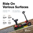 thumbnail image 4 of Ephesus S5 | Folding Mobility Scooter for Adults | 4-Wheel and Long Range (Gold), 4 of 7