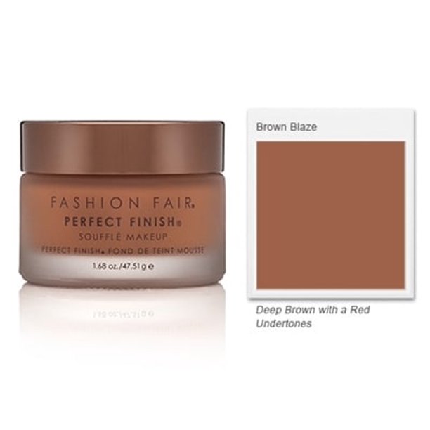 Fashion Fair Oil Free Perfect Finish Souffle Makeup Brown Blaze Walmart Com