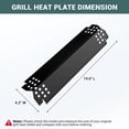 thumbnail image 6 of Unicook 5 Burner Gas Grill Heat Plates, 14.6 Inch Flame Tamer, Burner Covers, 4 Pack, 6 of 7