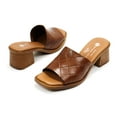 thumbnail image 7 of Eric Michael Women's Vicky Slip-On Leather Heels, Tan,10 M US, 7 of 7