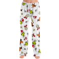 thumbnail image 5 of Women Christmas Print Lounge Pants Drawstring Soft Sleepwear Holiday Pajama Bottoms Comfy Homewear Trousers for Holiday Mornings, 5 of 6