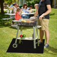 thumbnail image 1 of Fireproof Mat Outdoor Lawn Patio BBQ Fireproof Mat Black Square Protective Mat, 1 of 5