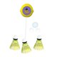 thumbnail image 4 of Bádminton Solo Entrenamiento de bádminton Principiantes Niños Niñas 3 pelotas Autopráctica Autoentrenamiento para fitness Juego en interiores Amarillo, 4 of 8