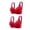 Red, variant on Utoimkio 2 Pack Wireless Bras for Women Full Coverage Comfort Breathable Push Up Bras for Women No Underwire Everyday Bras