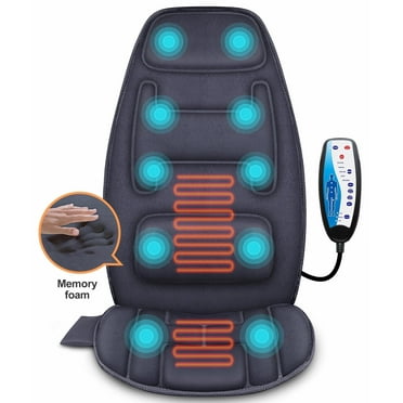 Snailax Massage Seat Cushion with 10 Vibration Motors, Back Massage Chair Pad for Back Pain Relief,Father's Day Gifts