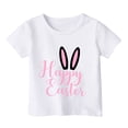 thumbnail image 3 of Gzbliryd Easter Cute Bunny Shirt Leopard Rabbit Tshirt Short Sleeve Tops Easter Shirt for Girl Girls Summer Clothes (White,10-11 Years), 3 of 3