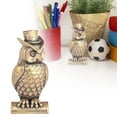 thumbnail image 4 of Elegant Brass Owl Figurine for Desktop Decoration - Unique Home and Coffee Table Ornament for Living Spaces, 4 of 6