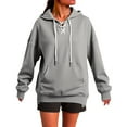 thumbnail image 6 of Mlzmgr Hoodies for Women Fleece Warm Drawstring Sweatshirts Sports Loungewear Daily Womens Tops Fall Winter Trendy, 6 of 6