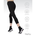 thumbnail image 6 of MeMoi Women's Comfort Cotton Capri Lightweight Leggings - Womens - Female, 6 of 7