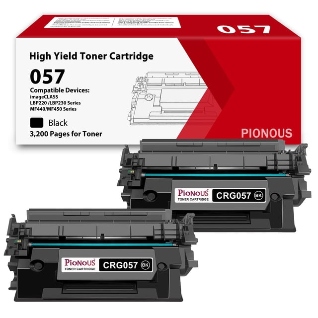 Cartucho de tóner PIONOUS 057 de reemplazo para Canon 057/057H