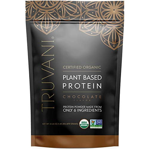 Truvani Plant Based Protein Powder USDA Certified Organic Pea 