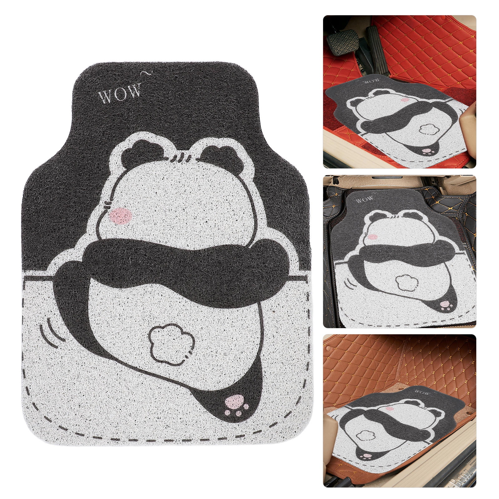 RUNROTOO Cute Car Floor Mats Vehicle Floor Mat Silk Loop Multi 1Set
