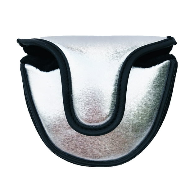 Matsuzay Cubierta para cabeza de palo de Golf, reemplazo elegante portátil reutilizable, cubierta de almacenamiento de Putter de Color sólido, Almacenamiento y organización del hogar Plata