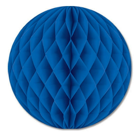 Home Party Decoration Tissue Ball Blue- Pack Of 24
