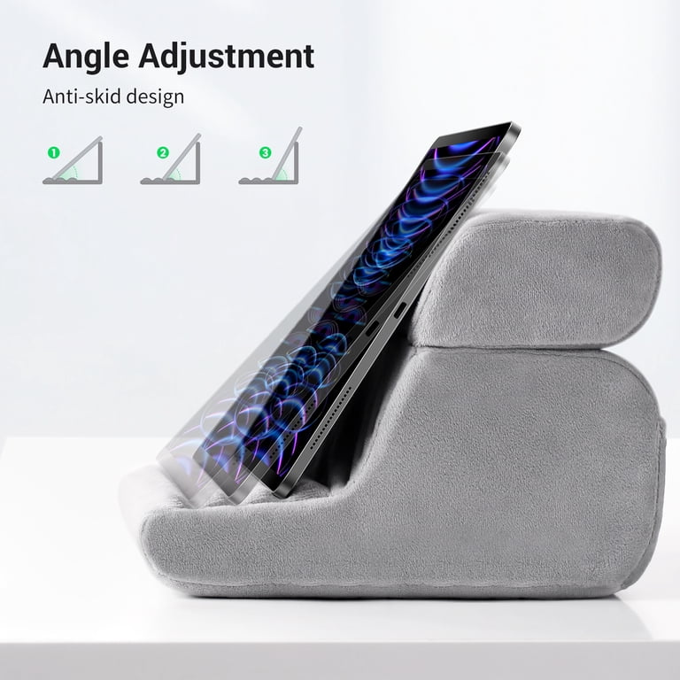 Foldable Tablet Pillow Stand with Soft Crystal Velvet photo 4