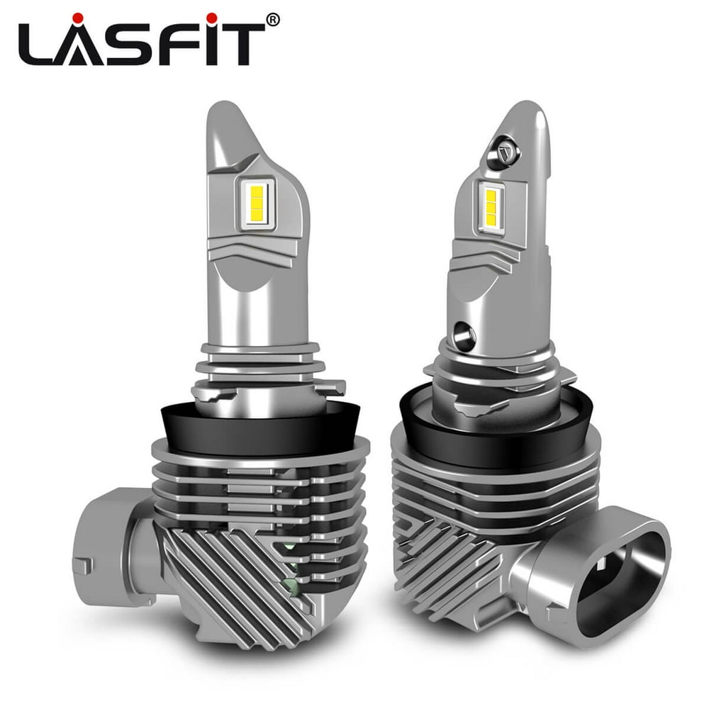 Lasfit Fanless H11 H8 H9 LED Headlight Bulbs for Low Beam Fog Lights