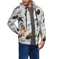thumbnail image 2 of Naloa Animal Bird Men’s Hoodies, Zip up Hoodie, Sweatshirts,Hoodies for Men Sizes S-3XL-Medium, 2 of 5