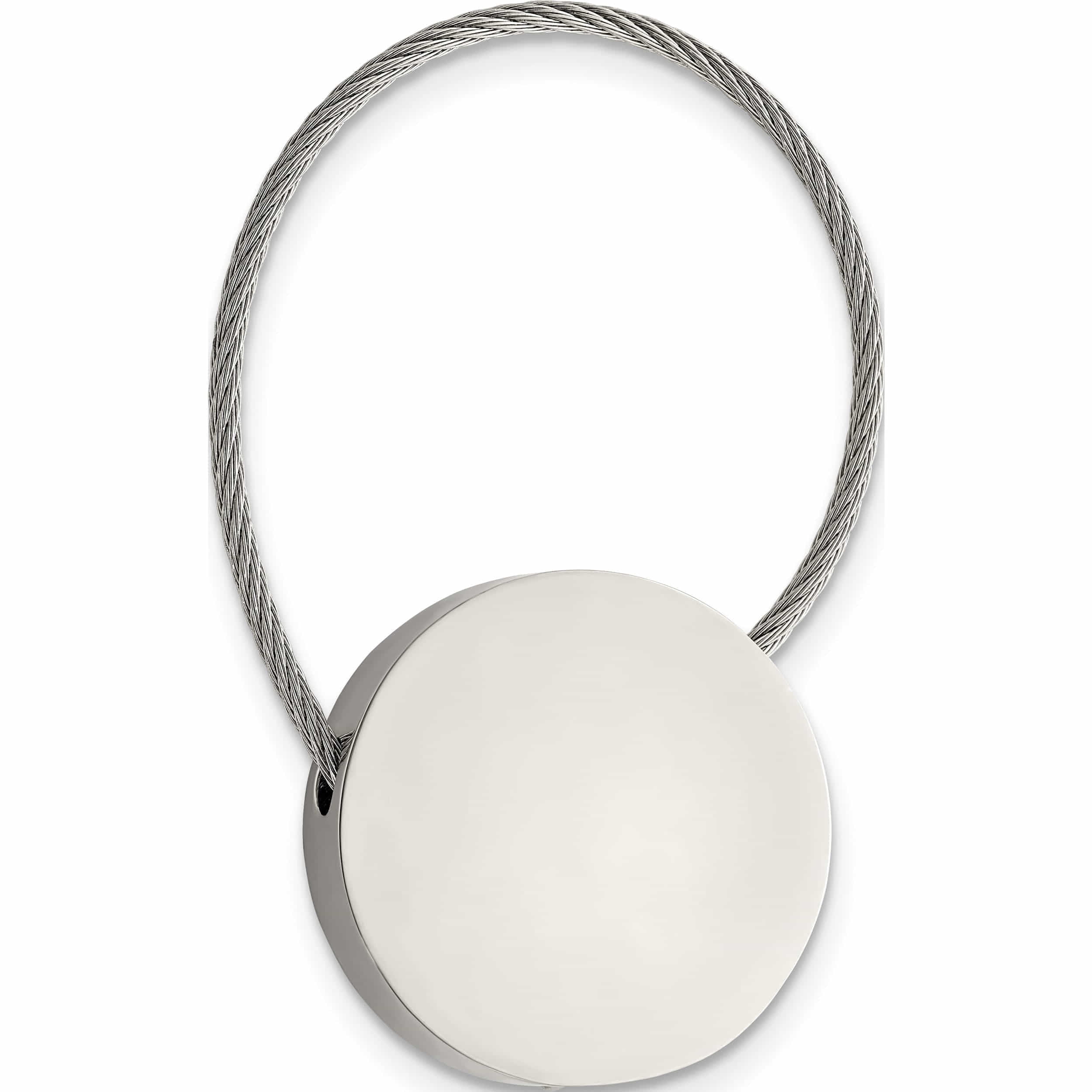 Stainless Steel Polished Cable Circle Key Ring Made In China -Jewelry By Sweet Pea
