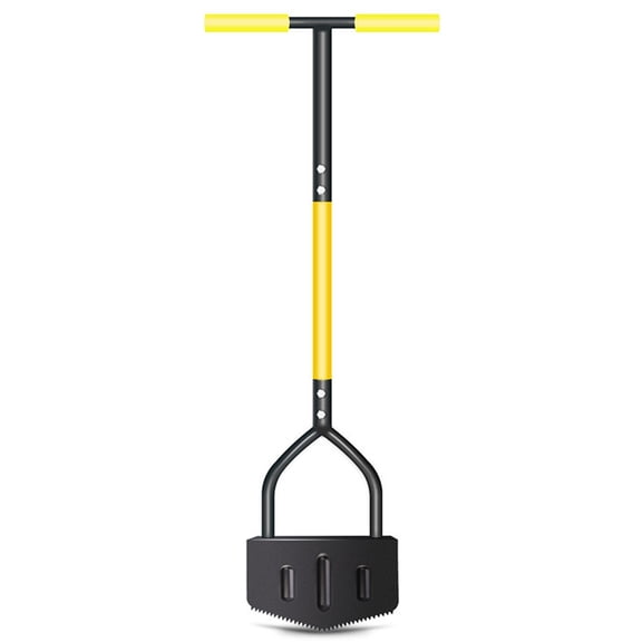 AITOCO Edger Tool Saw-Tooth Edging Tool for Landscaping Ergonomical Handle Steel Shovel Multifunctional Scraper for Flower Bed Steps Home Courtyard Grass Cleaning cute