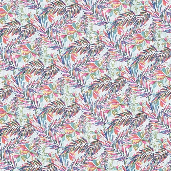 Zelouf 3D Summer Rayon Crepe , Sewing, DIY, Crafts Fabric by the Yard, 734 Mint/fchsia, 3 Yard
