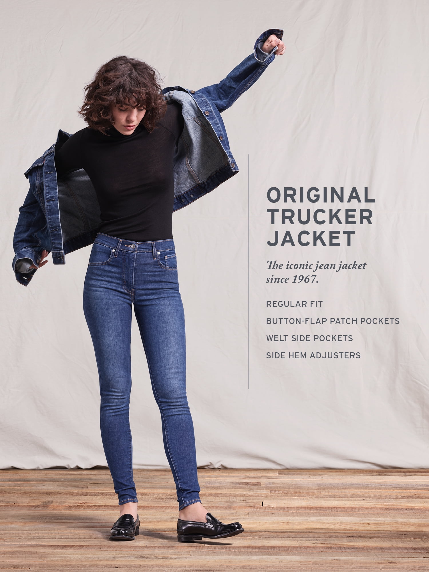 levi's women's original trucker denim jacket