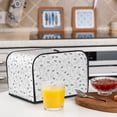 thumbnail image 5 of KLL Airplane Print 4 Slice Toaster Dust Covers Kitchen Small Appliance Cover with 2 Pockets,Can hold Jam Spreader Knife & Toaster Tongs (12.4 x 10.6 x 8.2), 5 of 6